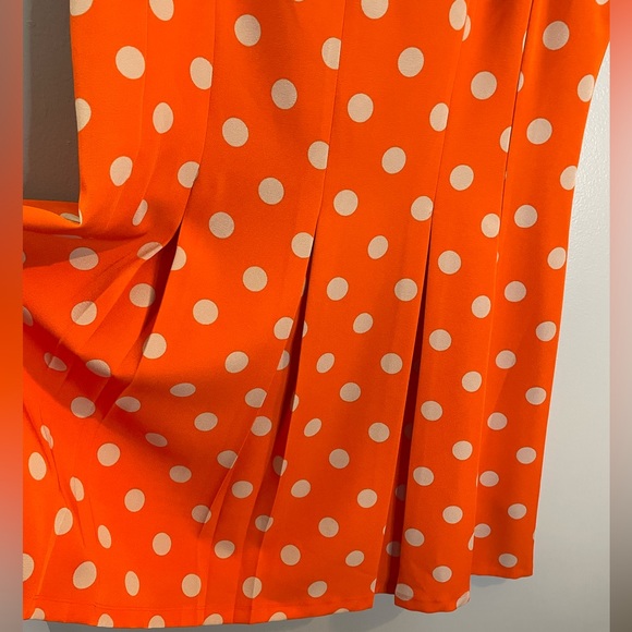 VOIR VOIR Orange With Cream Polka Dot SZ/16 - Picture 3 of 7